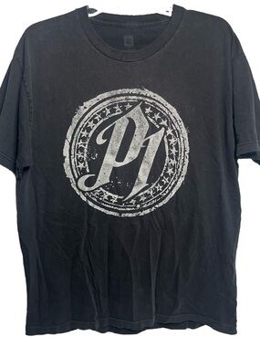 WWE P1 AJ Styles T-Shirt Short Sleeve Black Size Large
